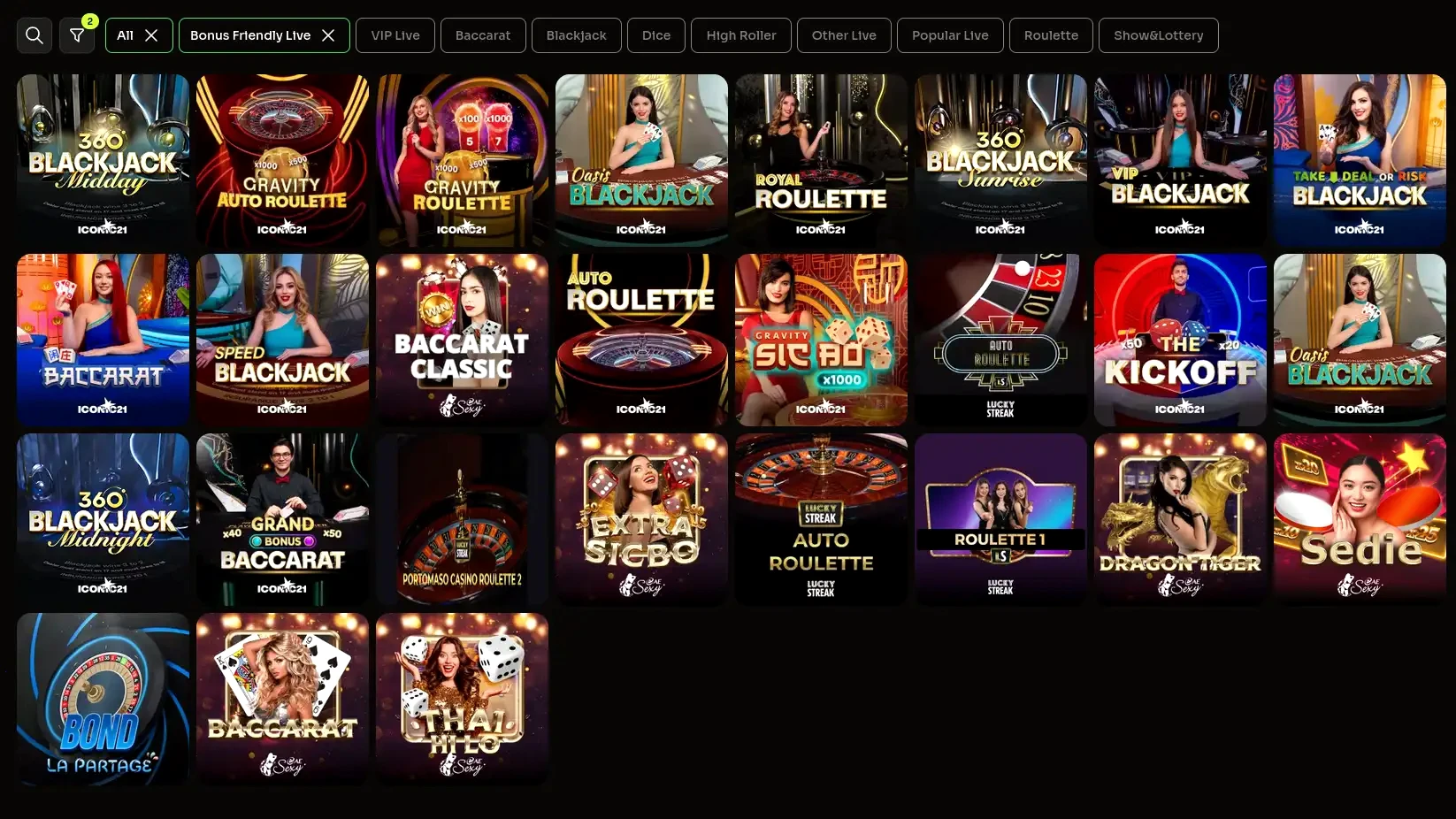 Interface des offres exclusives Cresus Casino 2026